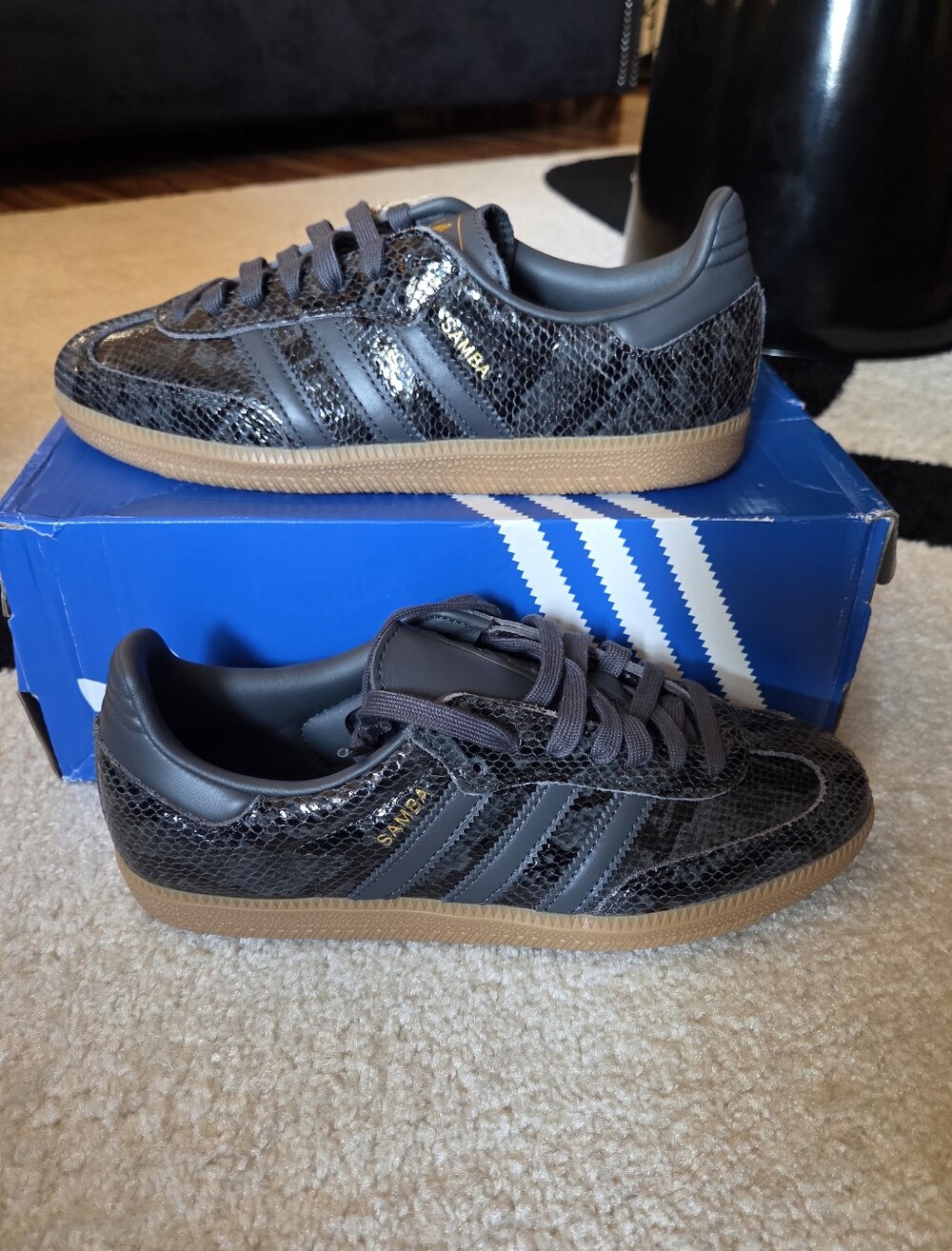 ADIDAS SAMBA OG SNAKESKIN SNEAKER SZ 8W